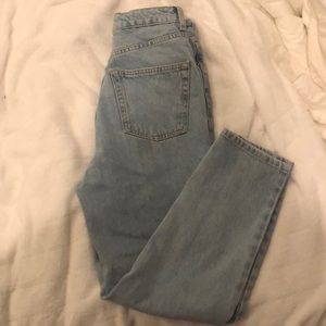 Topshop Bleach Mom Jeans